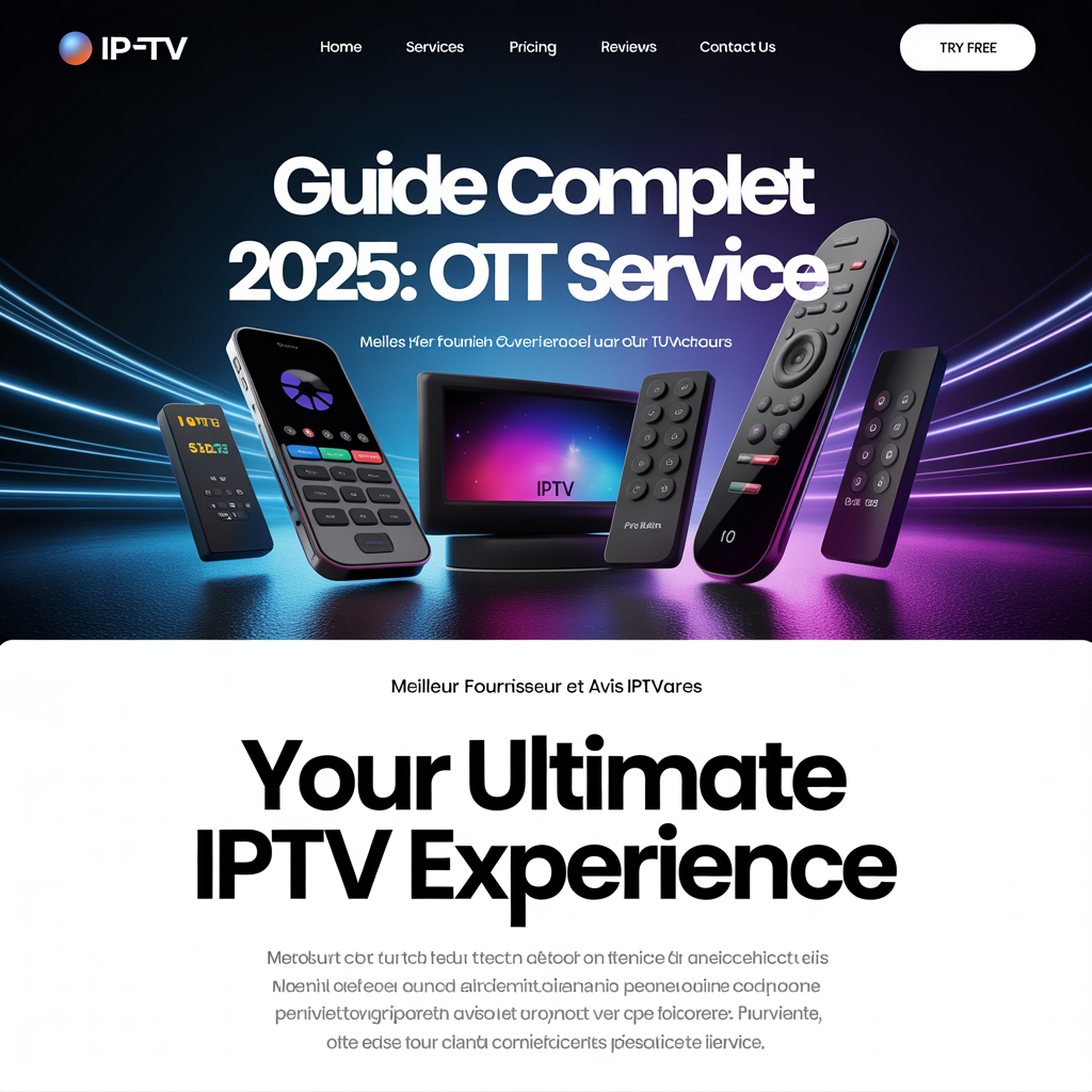 Guide Complet 2025 : IPTV OTT Service, Meilleur Fournisseur et Avis IPTVARES 1 iptv ott service